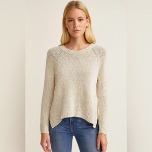 WHITE + WARREN Linen Blend Sweater